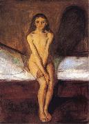 Edvard Munch Puberty oil on canvas